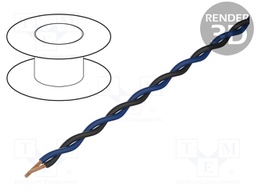 Wire: assembly; Core: stranded; 2x1.4mm; -20÷70°C; Package: 100m