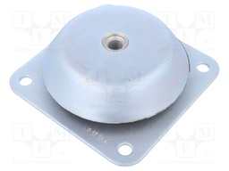 Foot; M16; steel; H: 52mm; 6.5kN; Plating: zinc; Shore hardness: 57±5