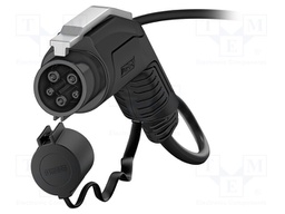 Cable: eMobility; 250V; 8kW; wires,Type 1; IP44; 7.6m; 32A; -30÷50°C