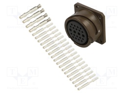 Connector: circular; VG95234; socket; female; PIN: 22(4+18); olive