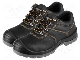 Shoes; Size: 47; black; leather; oils,slip,solvent