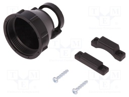 Cable hood and fastener; CPC; Case: size 23; 17.9mm; straight