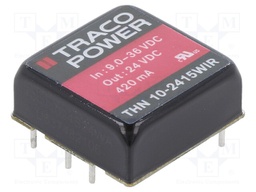 Converter: DC/DC; 10W; Uin: 9÷36V; 24VDC; Iout: 420mA; 1"x1"; 16.5g