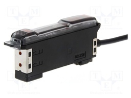 Sensor: optical fiber amplifier; NPN; Connection: lead 2m; E3X