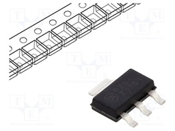 Transistor: PNP; bipolar; 60V; 2A; 0.8W; SOT223-4,TO261-4