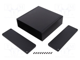 Enclosure: with panel; 1455; X: 165mm; Y: 160mm; Z: 51mm; aluminium