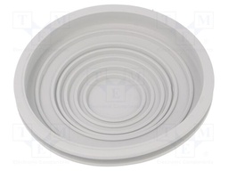 Grommet; Ømount.hole: 90mm; PCV; Øcable: 28÷87mm; Øout: 98mm