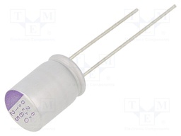 Capacitor: polymer; 180uF; 25VDC; ESR: 16mΩ; SEPF; SMD; ±20%; Ø8x12mm