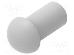 Stopper; polyamide; light grey; L: 12mm; -20÷100°C; Entrelec