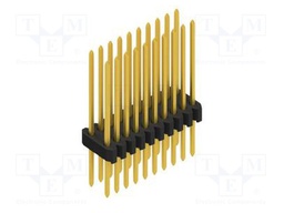 Connector: pin strips; pin header; male; PIN: 20; 1.27mm; THT; 2x10