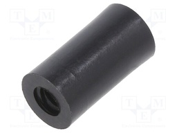 Spacer sleeve; cylindrical; polyamide; M4; L: 15mm; Øout: 8mm