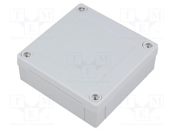 Enclosure: multipurpose; X: 100mm; Y: 100mm; Z: 35mm; MNX; grey; IK08