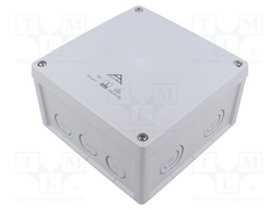 Enclosure: junction box; IP66,IP67,IP69; grey; Cover colour: grey