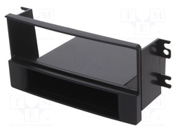 Radio mounting frame; Kia; 1 DIN; black