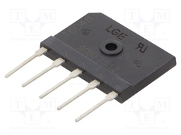 Three-phase bridge rectifier; Urmax: 1.2kV; If: 25A; Ifsm: 300A