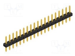 Connector: pin strips; pin header; male; PIN: 19; 2mm; THT; 1x19
