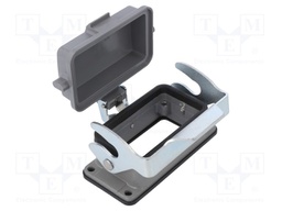 Enclosure: for HDC connectors; size D10B; with latch; with cover