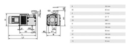 Vacuum pump; 71dBA; IP55; Suction rate @50Hz: 55m3/h; EVE-TR