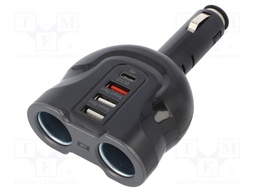 Automotive power supply; USB A socket x3,USB C Power Delivery