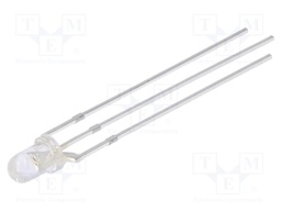 LED; 3mm; red/yellow; 4200÷5000mcd; 30°; Front: convex; -30÷85°C
