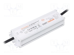 Power supply: switched-mode; LED; 60W; 12VDC; 5A; 198÷264VAC; IP67