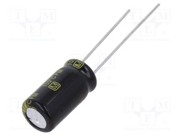 Capacitor: electrolytic; low impedance; THT; 330uF; 25VDC; Ø8x15mm