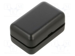Enclosure: multipurpose; X: 41mm; Y: 66mm; Z: 22mm; ABS; black; IP22
