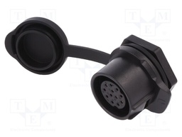 Socket; Connector: circular; size 20; 02; female; PIN: 12; for latch
