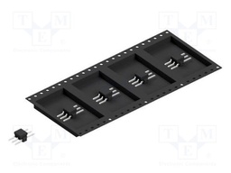 Connector: pin strips; pin header; male; PIN: 3; 2.54mm; SMT; 1x3