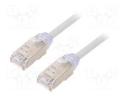 Patch cord; F/UTP,TX6A-28™; 6a; solid; Cu; LSZH; grey; Len: 5m; 28AWG