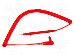 Test lead; PVC; 2.7m; red; 20A; 1kV