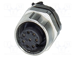 Connector: M12; socket; PIN: 8; female; 60V; straight; IP67; THR; 4A