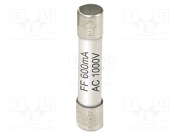 Fuse; Application: PKT-P3425; 600mA; 1kV; 6.3x32mm; 10pcs.