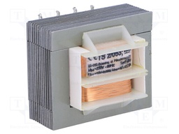 Transformer: mains; 2VA; 230VAC; 15V; 15V; 0.07A; 0.07A; IP00