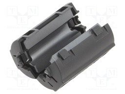 Core: ferrite; on round cable; Core mat: Ni-Zn ferromagnetic