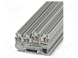 Splice terminal: rail; 18A; 24V; spring clamp; PA; 0.08÷4mm2