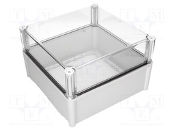 Enclosure: multipurpose; X: 278mm; Y: 278mm; Z: 180mm; SOLID; grey