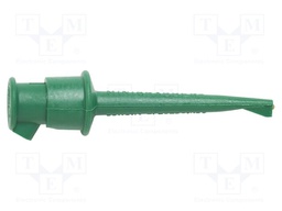 Clip-on probe; hook type; 5A; 60VDC; green; 2.29mm; L: 59.69mm