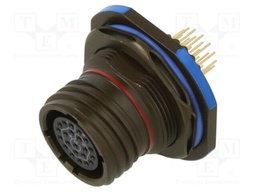 Connector: circular; D38999 series III; socket; female; PIN: 22