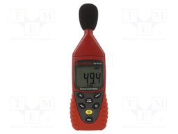 Meter: sound level; LCD 4 digits; Sound level meas: 30÷130dB