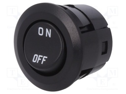 ROCKER; SPST; Pos: 2; ON-OFF; 3A/250VAC; black; none; Rcont max: 20mΩ