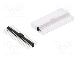 Connector: pin strips; pin header; male; PIN: 40; 2.54mm; SMT; 2x20