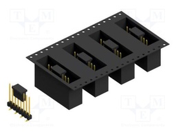 Connector: pin strips; pin header; male; PIN: 8; 2.54mm; SMT; 1x8