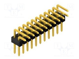 Connector: pin strips; pin header; male; PIN: 22; 2.54mm; THT; 2x11
