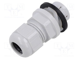 Cable gland; M20; IP68; Mat: polyamide; light grey; Entrelec