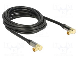 Cable; 3m; black; 75Ω