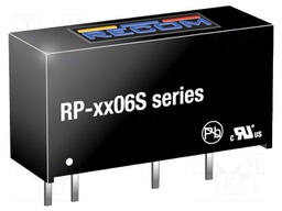 Converter: DC/DC; 1W; Uin: 21.6÷26.4V; Uout: 6VDC; Iout: 167mA; SIP7