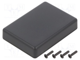 Enclosure: multipurpose; X: 50mm; Y: 70mm; Z: 15mm; TW; ABS; black