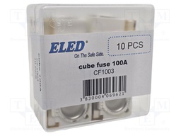 Fuse: fuse; 100A; 58VDC; ceramic,automotive; 20x23.5x11.8mm