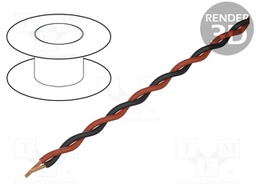 Wire: assembly; Core: stranded; 2x1.4mm; -20÷70°C; Package: 100m